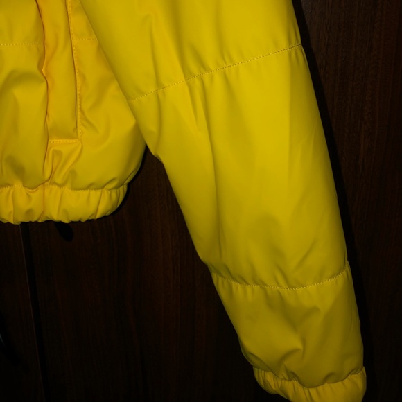 CUTE YELLOW PUFFER JACKET// YELLOW BUBBLE COAT - Picture 5 of 8